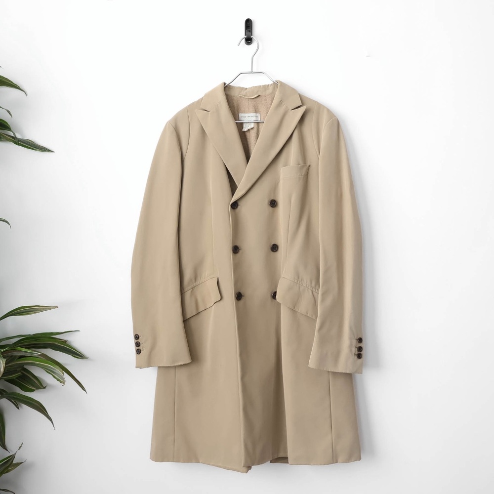 Super Rare Vintage Dries Van Noten Avant Garde Camel Color Fully Lined Overcoat